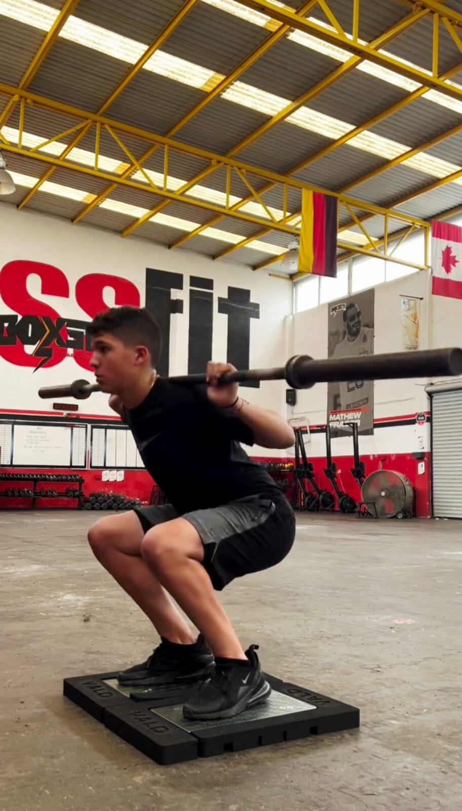 Sentadilla en placas de fuerza